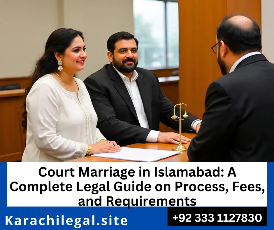 court marriage fee in Islamabad