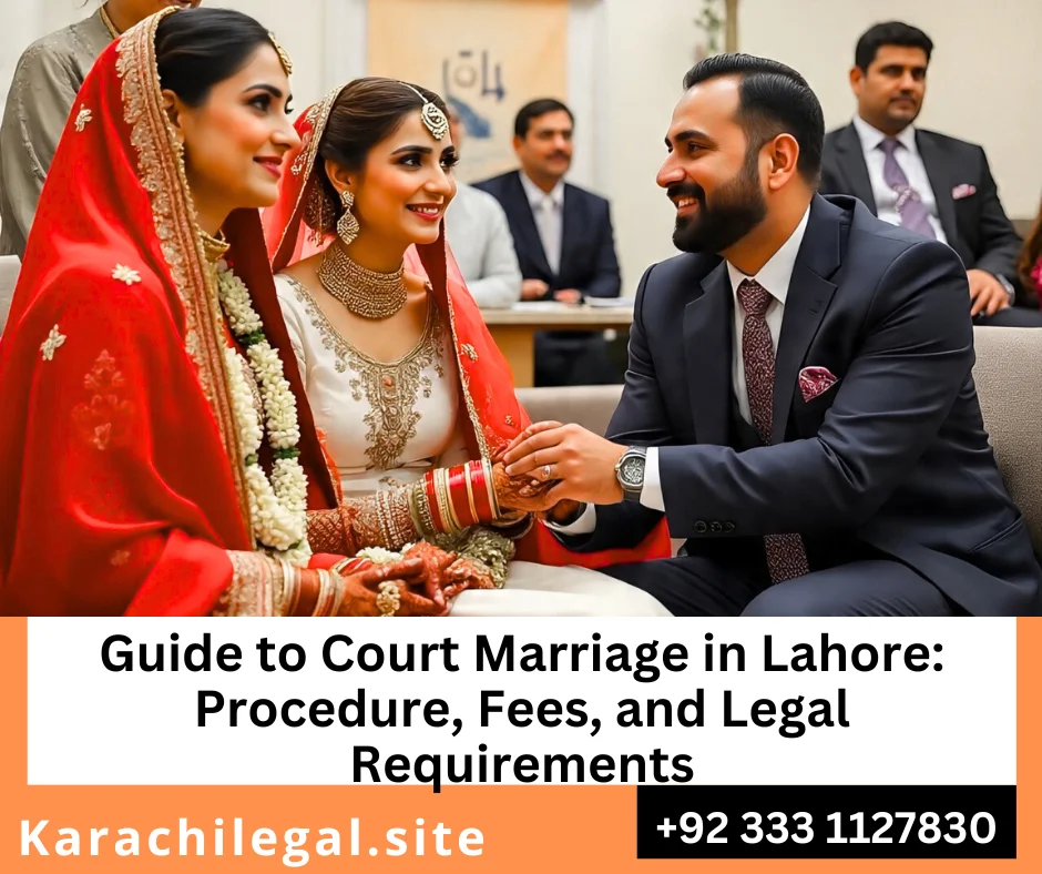 court marriage procedure Lahore